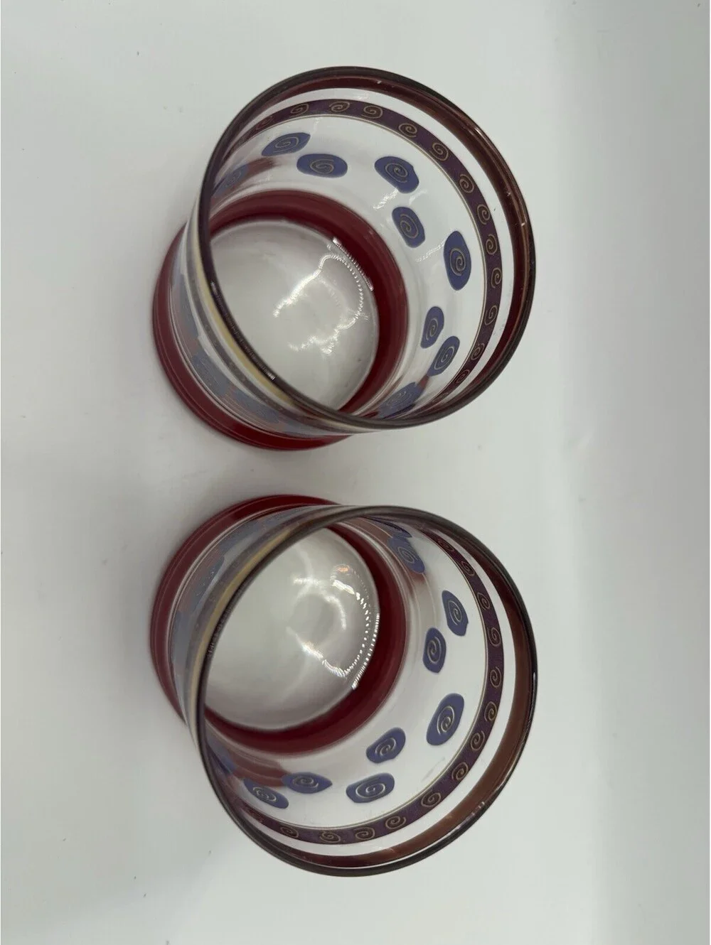 Vintage Sakura Sango Sue Zipkin Rocks Old Fashioned 10 Oz Glasses Lot Of 2